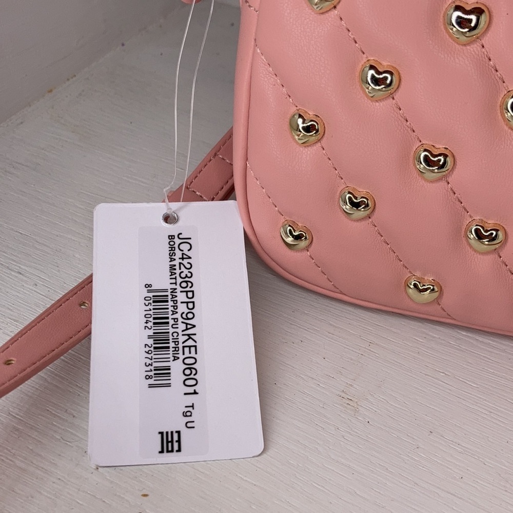 Love Moschino NWT quilted heart pink crossbody bag - Picture 4 of 6